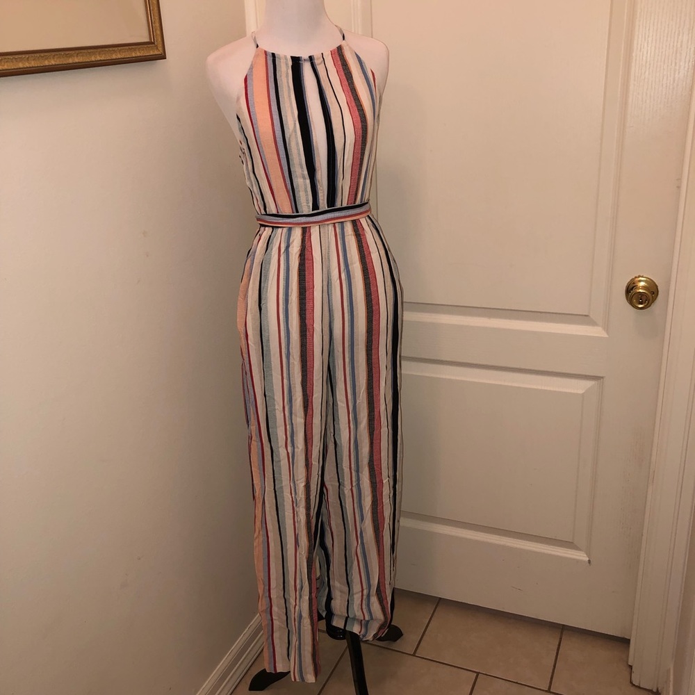 Women’s striped jumpsuit